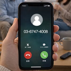 「0367474008」はエムアイカードから着信